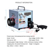 60W/220V Cold Pressing Crimping hine Wire Cable Terminal Crimper Electric Crimp Tool