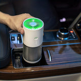 1pc Car Air Purifier RV Negative Ion USB Mini Portable To Remove Smoke Automatic Detection Light Display