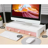 Multifunction Monitor Stand Table Desktop Computer Screen Riser Lockers Desk Organizer Stationery Boo Storage Office Supplies