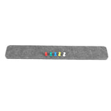 12Pcs Bulletin Bar Self-Adhesive Felt Board Strip For Office Classroom Home Wall Decorative Gray