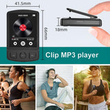 Bluetooth 5.2 Music Stereo Speaker Mini MP3 Player Portable Sport Clip Support E-Book FM Radio Recording