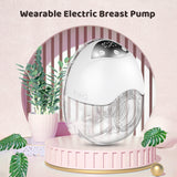Wearable Hands Free Electric Breast Pump for Breastfeeding 4 Modes 12 Suction Level Low Noise Built-in Battery