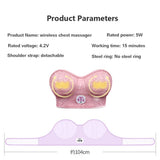 Electric Wireless Breasts Enlarge Chest Massager Lifting and Anti Sagging Enhancing Device for Home Use Breast Massage