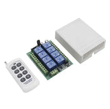 DC 12V 8 relays Channels Relay Module Wireless 433MHz RF Remote Control Switch Transmitter and Receiver Board