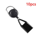 CRUSHER 10 Pcs Silicone Lighter Retractable Keychain Protective Sleeve Holder Leash Safe Stash Clip Cover Smoking Accessories