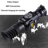 35/50mm Thermal Imaging Scope Movable Crosshair Laser Ranging WIFI Thermal Imager Night Vision Monoculars Riflescope for Hunting