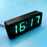 USB 5V 12V CAR GPS Beidou Timing 12/24 Hours Electronic Clock LED Digital TIME Display Power Off Memory Watch