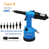 Industrial Rivet Nut Gun Hydraulic Pneumatic Automatic Riveter Tool Setting Rivnut Riveting Metric M3 M4 M5 M6 M8 M10 M12 or UNC