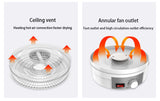 Household Mini Food Dehydrator, Dried Fruit, Vegetables, Herb, Meat, Dehydrated, 5 Trays Snacks, Air Dryer, EU, US