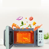Glass Turntable Retro Countertop Power Level With LED Display Kitchen Electric Microwave Oven
