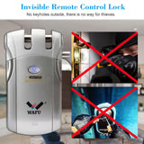 WAFU WF-018U Wireless Remote Control Lock Security Invisible Keyless Intelligent Lock Zinc Alloy Metal iOS Android APP Unlocking with 4 Remote Keys S