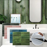 3pcs Self-adhesive 3D Wall Panel Peel and Stick Bacplash for Kitchen Waterproof Tile Sticker