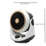 1pc Mini Electric Heater 1800W Spray Humidified Heater Portable Quick Heating Heater Thermostat Quiet Energy Saving Safe Wide Angle Air Heating Multiprotection Safe Indoor Heater Winter Spraying Humidification Heating And Cooling Fan Winter Essential