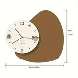 1pc Modern Simple European Living Room Fashion Clock, Restaurant Hanging Painting Clock, Creative Simple European Light Luxury Decorative Art Clock, For Home Room Office Decor
