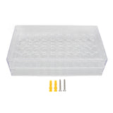 Tattoo Pigment Bottle Stand Drop Resistance Stable Transparent Tattoo Ink Rack Thickened Wall Mountable 50 Holes for Display