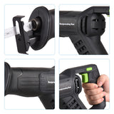 3000SPM Electric 20V Cordless Reciprocating Variable Speed with 2.0Ah Battery 5 Pcs 6-inch Saw Blade for Cutting Wood