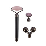 3 In 1 Electric Stainless Steel Beauty Facial Roller Set Face Lifting Skin Care Eyes Nose Arms Legs Body Massager