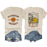 Loose Front And Rear Printed Short Sleeve