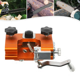 Chainsaw Sharpener Jig Orange With 5 Burr For 4-22 Inch Chainsaw And Electric Saw