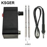 KSGER Mini STM32 V3.1S OLED T12 Soldering Iron Station DIY Plastic 907 9501 Handle Electric Tools Quick Heating T12 Iron Tips 8s Tins