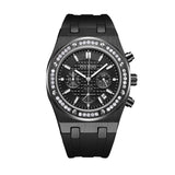 PINTIME Men's Watches Casuals Silicone Strap Fashion Quartz Wristwatch Sports Chronograph Calendar Clock Waterproof Reloj Hombre