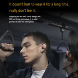 AIR55 Bone Conduction Earphones Bluetooth 5.3 Ear Clip on Ear Earring Wireless Headphones Sports Hifi Headsets Ear Hook With Mic