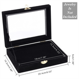 Badge Storage Transparent Dustproof Brooch Box Stand, Jewelry Medal Collection Display Frame, L