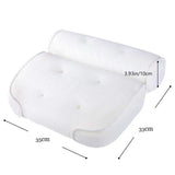 1/2PCS Non-Slip Cushioned Bath Tub Spa Bathtub Head Rest Pillow With Suction Cups For Neck Back Bathroom