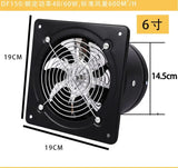 Stainless Steel 6 Inch Exhaust Toilet Kitchen Bathroom Hanging Wall Window Duct Fan Air Ventilator Extractor Blower