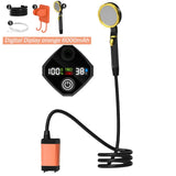 6000mAh/7800mAh/9000mAh Portable Camping Rechargeable Electric Shower Pump with Intelligent Digital Display fo Beach