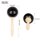 Beech Wood Kids Maracas Sand Hammer Shaker with Smooth Serface Educational Toy NEW