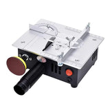 High-Precision Desktop Miniature Table Saw for DIY - Cut Acrylic, PCB, and Aluminum Alloy
