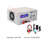 Capacity 30V 20A 200W Electronic Load Battery Discharge Power Supply Tester Discharger EBD-A20H