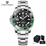 PAGANI DESIGN 40MM GMT Luxury Men Mechanical Wristwatch NH34 Automatic Watch Men's Stainless Steel Waterproof Clock Reloj Hombre