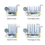220V 60W 5-inch Tertiary Filter Fruit Wine Filtering hine Household Small Brewing Equipment With Pressure Gauge