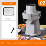 220V Electric Multifunctional Vegetable Cutter Slicer Lemon Potato Commercial Dicing hine Shredde Food Processor