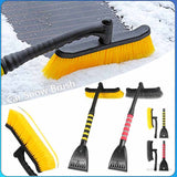 Ice Removing Brush Shovel Tools Foldable Snow Scraper Windshield Car Wash Accessory Winter Scraping Tool