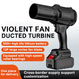 Turbo Jet Fan Violent Car Powerful Hair Dryer for 18V Lithium Battery Wind Speed 200Mph Handheld Dust Blower