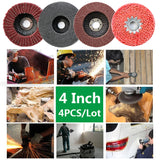 4PCS/Lot Mini Disc Wood Sanding Discs Drill Accessories Dia 100mm 4inch Saw Blade Power Tool For Angle Grinder