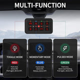 8 Gang RGB LED Light Panel Multifunction Toggle/Momentary/Pulsed Touch Control Switch Pod Box for Truck Jeep