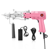 2 in 1 Cut and Loop Pile Kit - Electric Carpet Rug Gun with Yarn Tufting Cloth