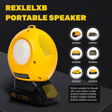 Wireless Speaker With USB & Type-C Port Bluetooth-compatible Player Loudspeaker Amplifier For 20V Battery (No Battery)