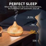 1pc Aroma Diffuser Essential Oil Large Room Office 550ml Wood Color USB Charge Essential Oil Diffusers