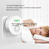 Home Wireless Self-electric Doorbell No Wiring Power-off Memory Habit Waterproof Works with Mijia App Smart Control
