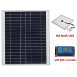 300W 18V Aluminum Monocrystalline Solar Panel - Dual USB Portable Generator for Phone, Laptop, Camper