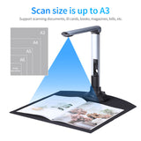 BK52 Portable Book & Document Camera Capture A3 HD USB 2.0 Scanner with LED Light for ID Cards Passport Boo Watermark