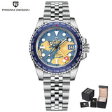 PAGANI DESIGN GMT NH34 Luxury Men Mechanical Wristwatch Ceramic Bezel Waterproof Automatic Watches Men's Business Reloj Hombre