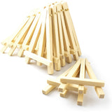 100 Pieces Of Mini 5 Inch Wooden Easel. Business Cards, Display Photos, Small Canvases, Classroom DIY