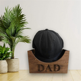 Rustic Wooden Holder Display Stand, Hat Storage Rack for Baseball Caps, Home Office Decoration Gift B