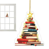Christmas 2D Ornament Decor Acrylic Stack Of Boo Decoration For Car Rearview